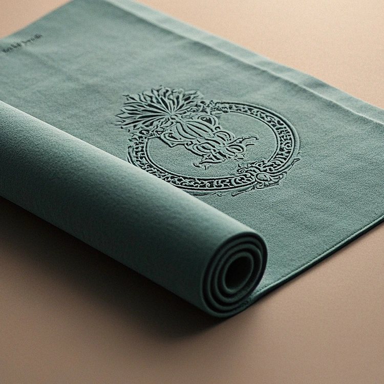 Light Luxury High-End Customizable Logo Suede Yoga Mat