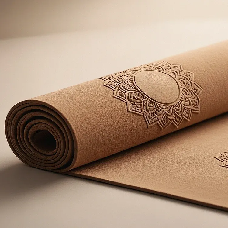 Light Luxury High-End Customizable Logo Suede Yoga Mat