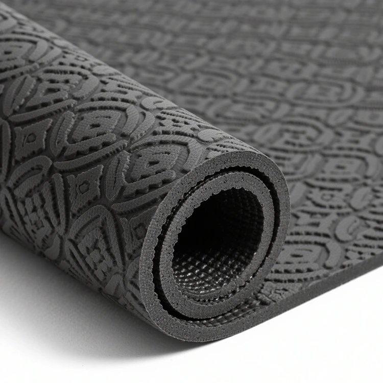 Non-Slip Antimicrobial Rubber Yoga Mat