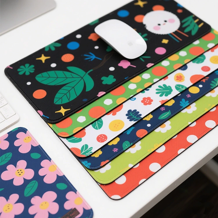 Printed rubber mouse pad